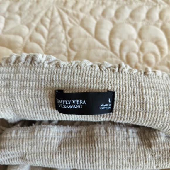 Simply Vera Vera Wang Cream Wide Leg Pants Size L. Color: Off White - Picture 4 of 5